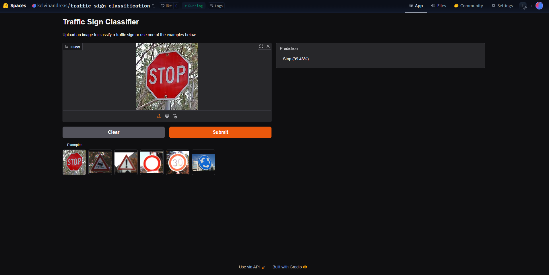 Traffic Sign Classification